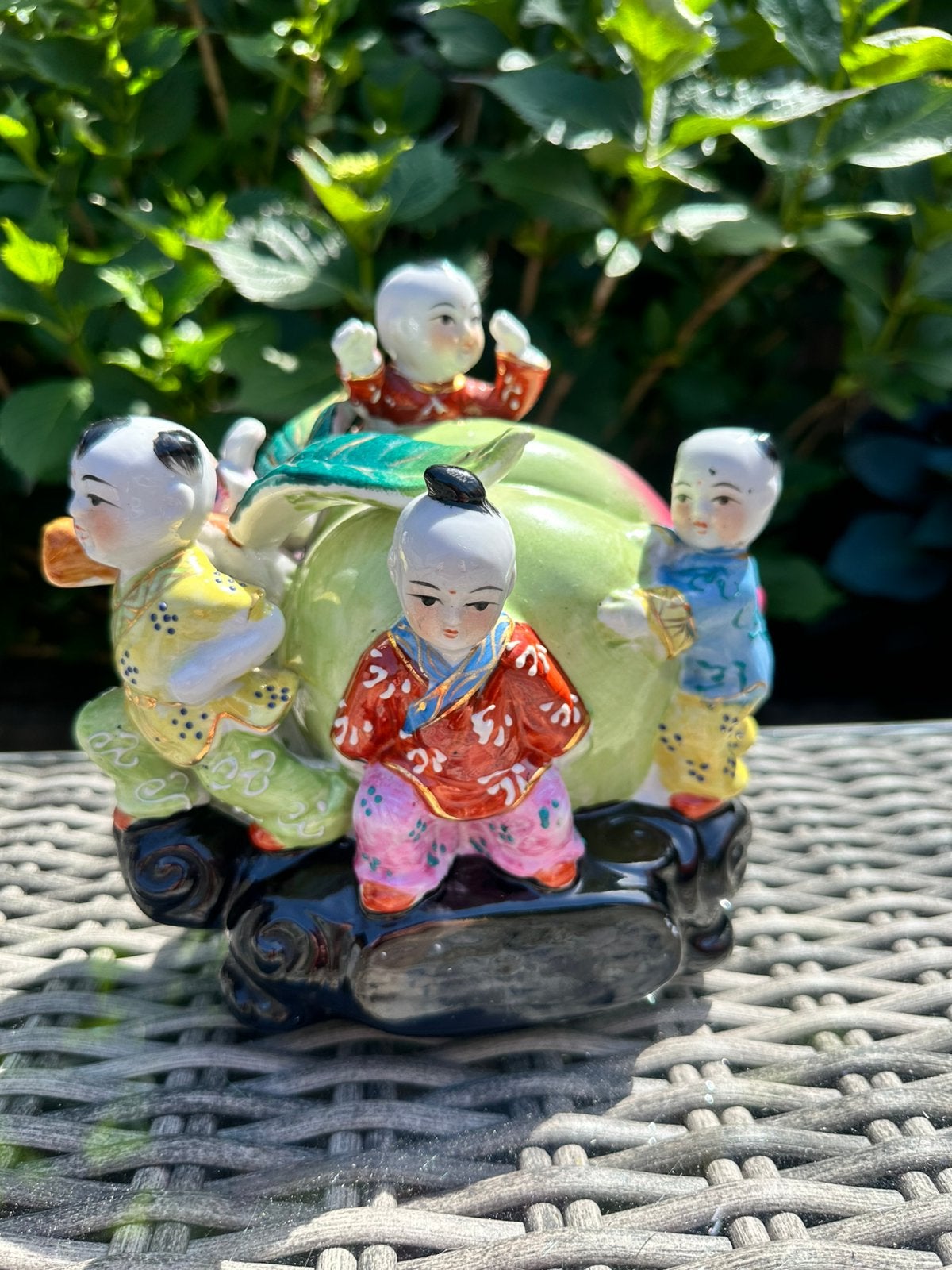 Shou tao, reuzenperzik , chinees porselein, vintage, Antiek en Kunst, Ophalen of Verzenden