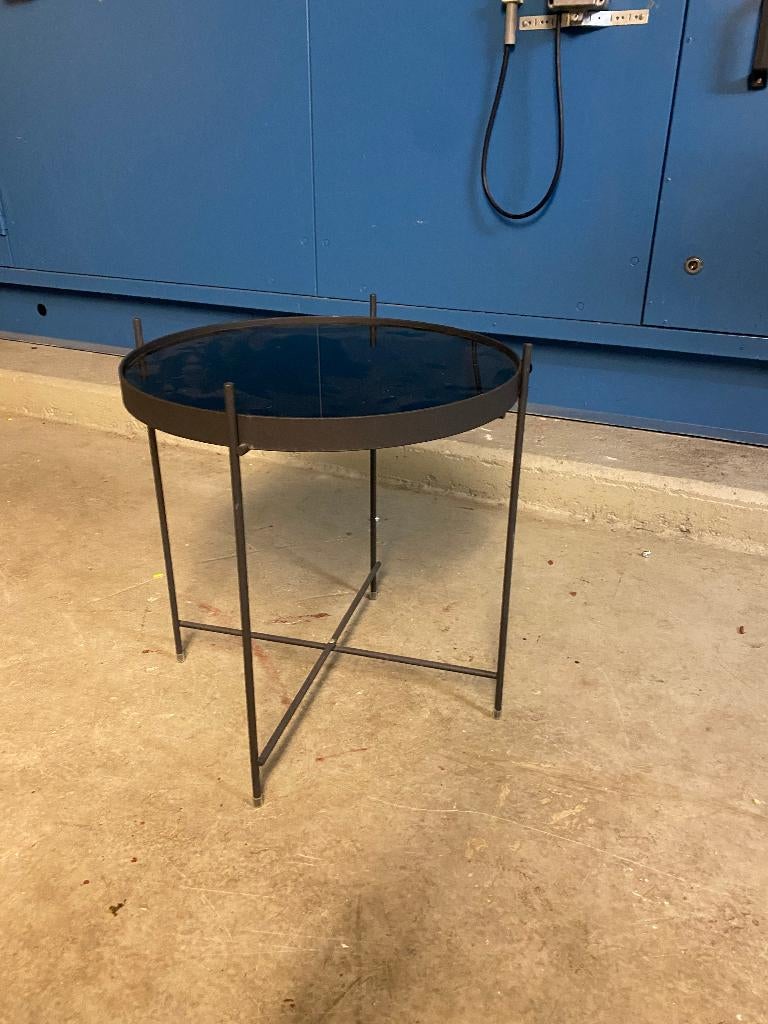 Zuiver - bijzet tafel, Minder dan 55 cm, Gebruikt, Rond, Glas