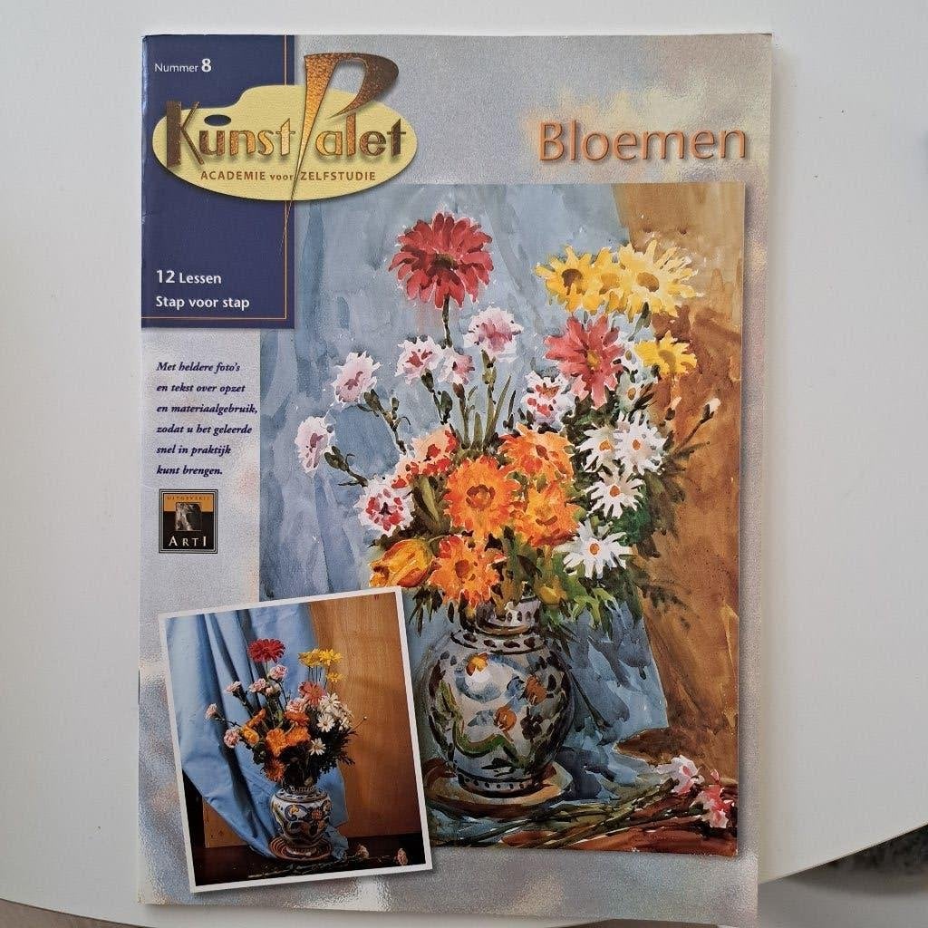 Kunstpalet academie voor zelfstudie, nr 8 bloemen, Ophalen of Verzenden, Gelezen, Tekenen en Schilderen
