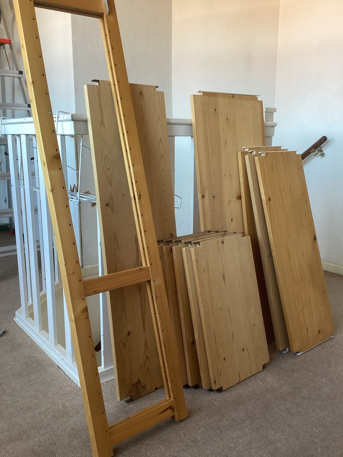 Lundia planken en staander, Ophalen, Gebruikt