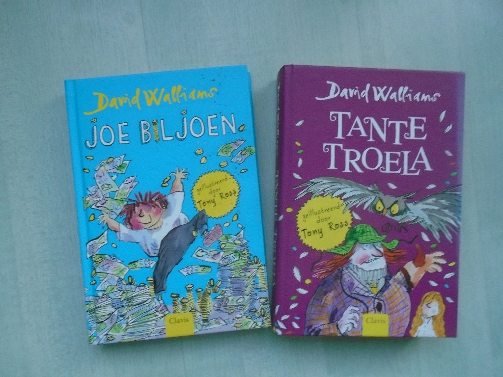 joe biljoen & tante troela, david walliams, Ophalen of Verzenden, Zo goed als nieuw, David Walliams