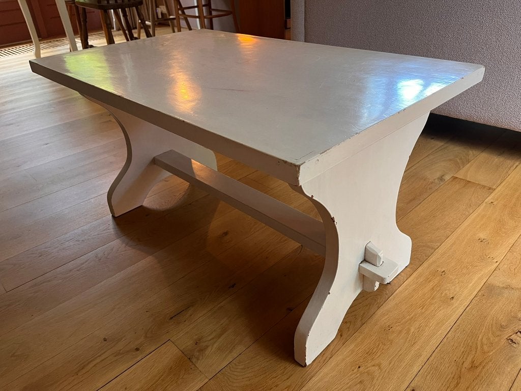Salontafel wit - gratis ophalen, Ophalen, 50 – 75, Gebruikt, 50 tot 100 cm