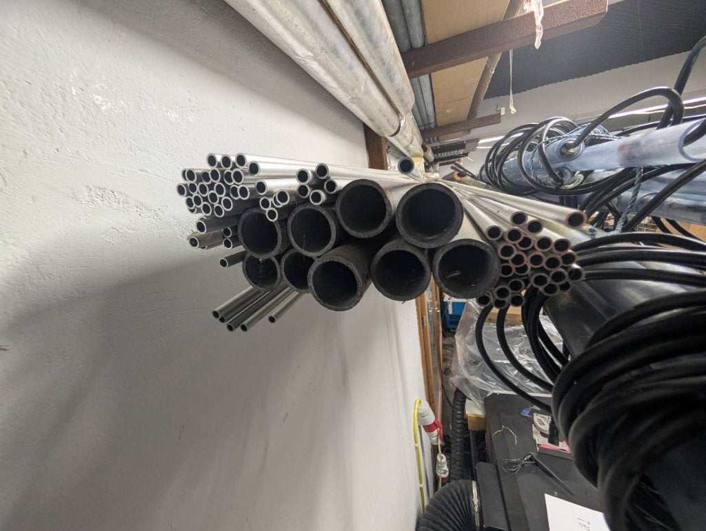 Aluminium buis 8 mm x 6 meter - €6 per stuk, circa 50, Doe-het-zelf en Verbouw, Gebruikt, Minder dan 20 mm, 6 meter of meer, Aluminium