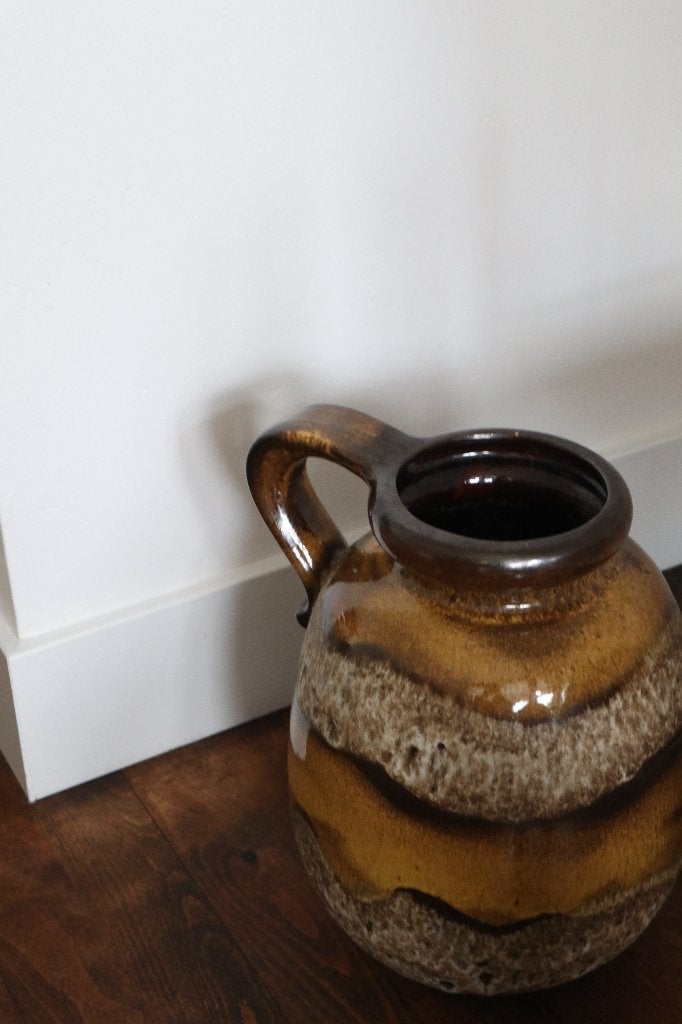 Vintage West-Germany Vaas / retro mid century design deens, Huis en Inrichting, Woonaccessoires | Vazen, Overige kleuren, 30 cm