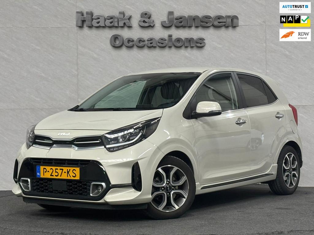 Kia Picanto 1.0 DPi GT-Line Automaat Camera Leder Navi, Auto's, Kia, Bedrijf, Te koop, Picanto, ABS, Achteruitrijcamera, Airbags