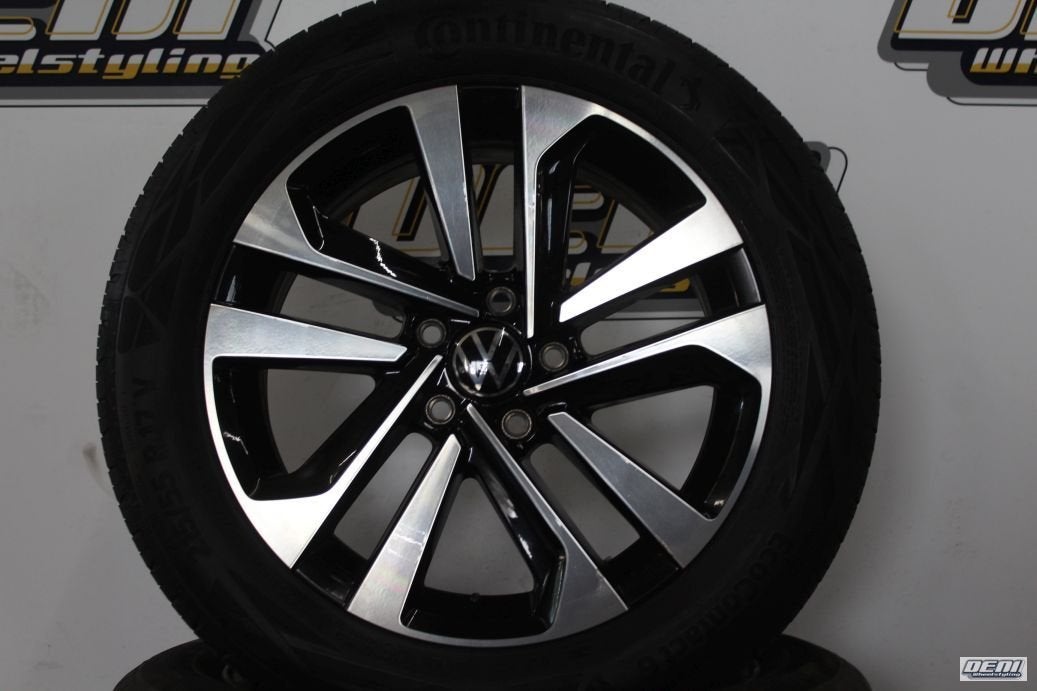 17" VW T-Roc Velgenset Zwart met Continental Banden, Auto-onderdelen, Banden en Velgen, -, -, Banden en Velgen, 17 inch