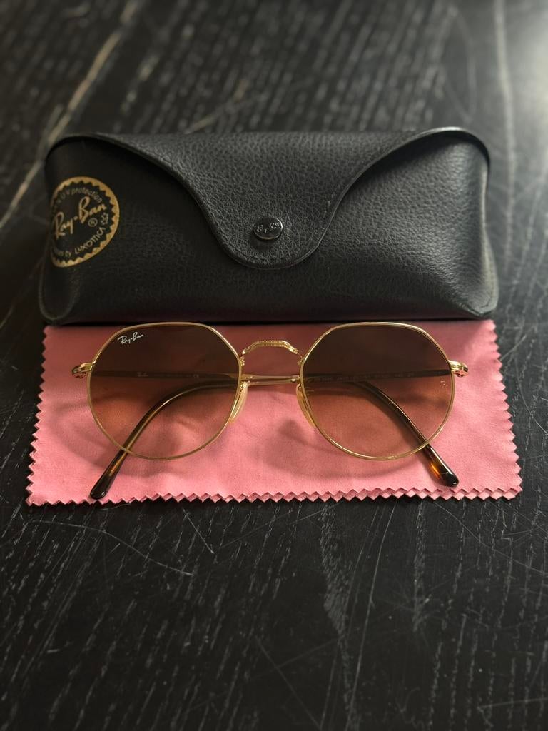 Rayban zonnebril, Zonnebril, Bruin, Verzenden, Zo goed als nieuw