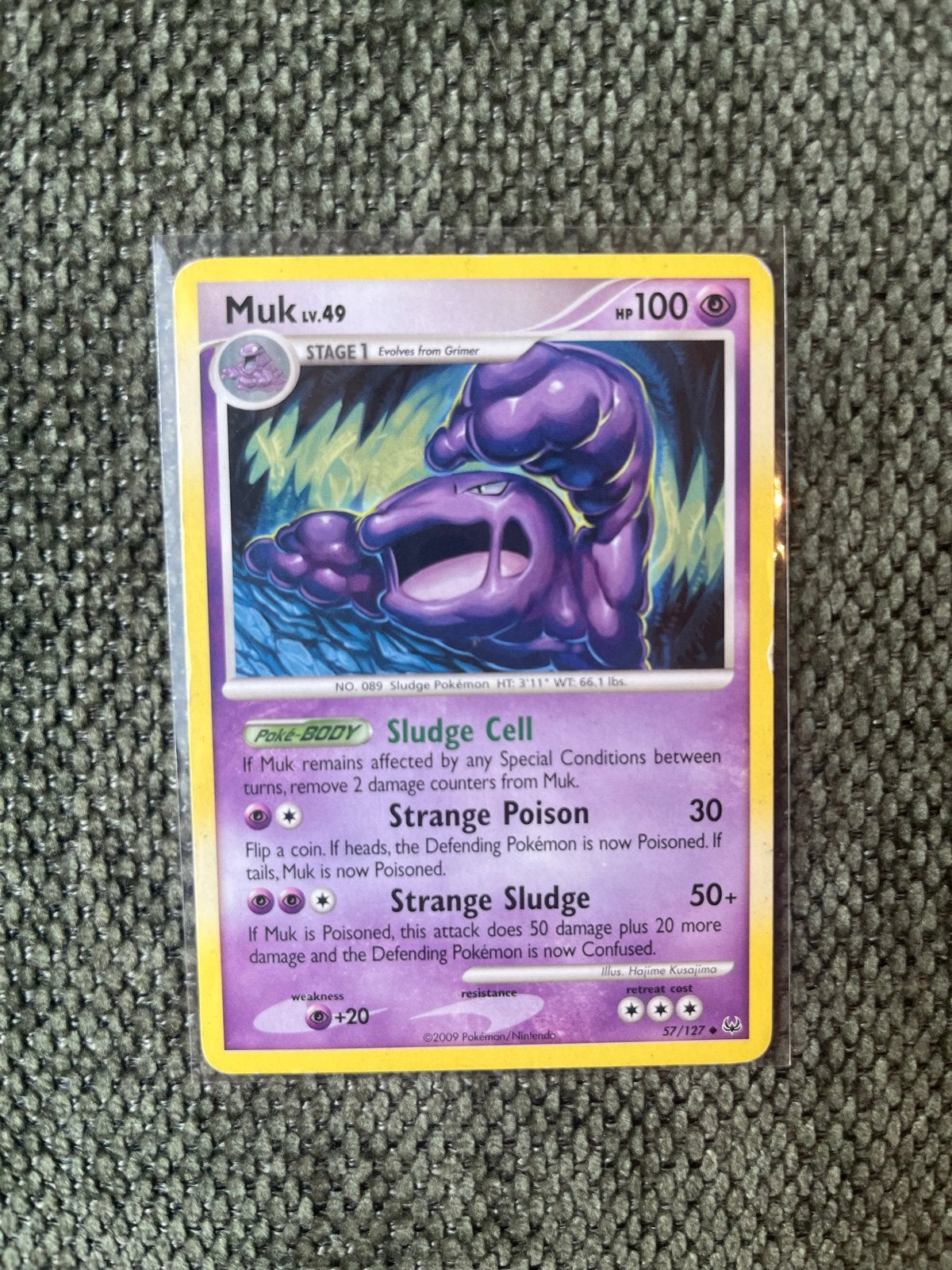 Pokémon kaart Muk LV.49 (57/127) - Platinum Base Set, Ophalen of Verzenden, Gebruikt, Losse kaart