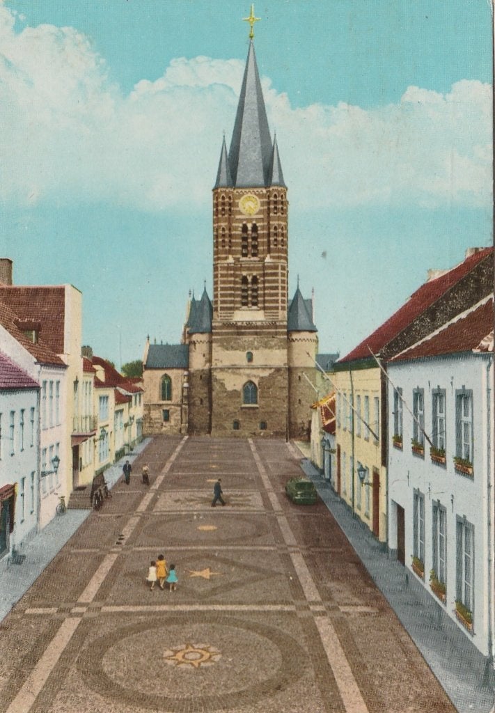 THORN Wijngaard met Mensen, Verzenden, 1960 tot 1980, Gelopen, Limburg