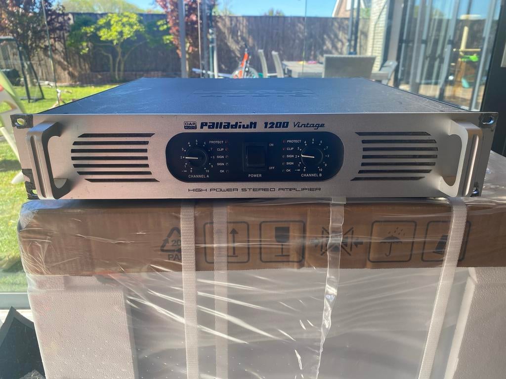 DAP Audio Palladium 1200 Vintage High Power Stereo Versterke, Gebruikt, 120 watt of meer, Stereo, Ophalen