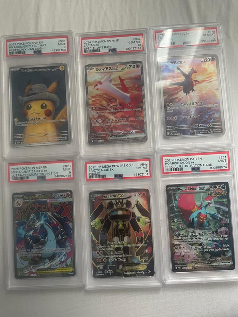 Pokémon kaarten PSA ruilen en kopen, Ophalen of Verzenden, Zo goed als nieuw, Meerdere kaarten