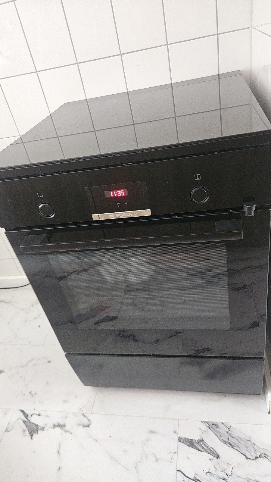 Bosch Inductie Fornuis met Oven - Zwart, Ophalen, 60 cm of meer, 4 kookzones, Zo goed als nieuw