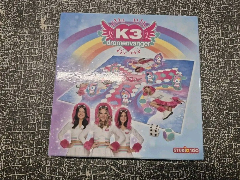 K3 Dromenvanger Bordspel - Steun Roparun Team, Hobby en Vrije tijd, Ophalen, Zo goed als nieuw, Studio 100