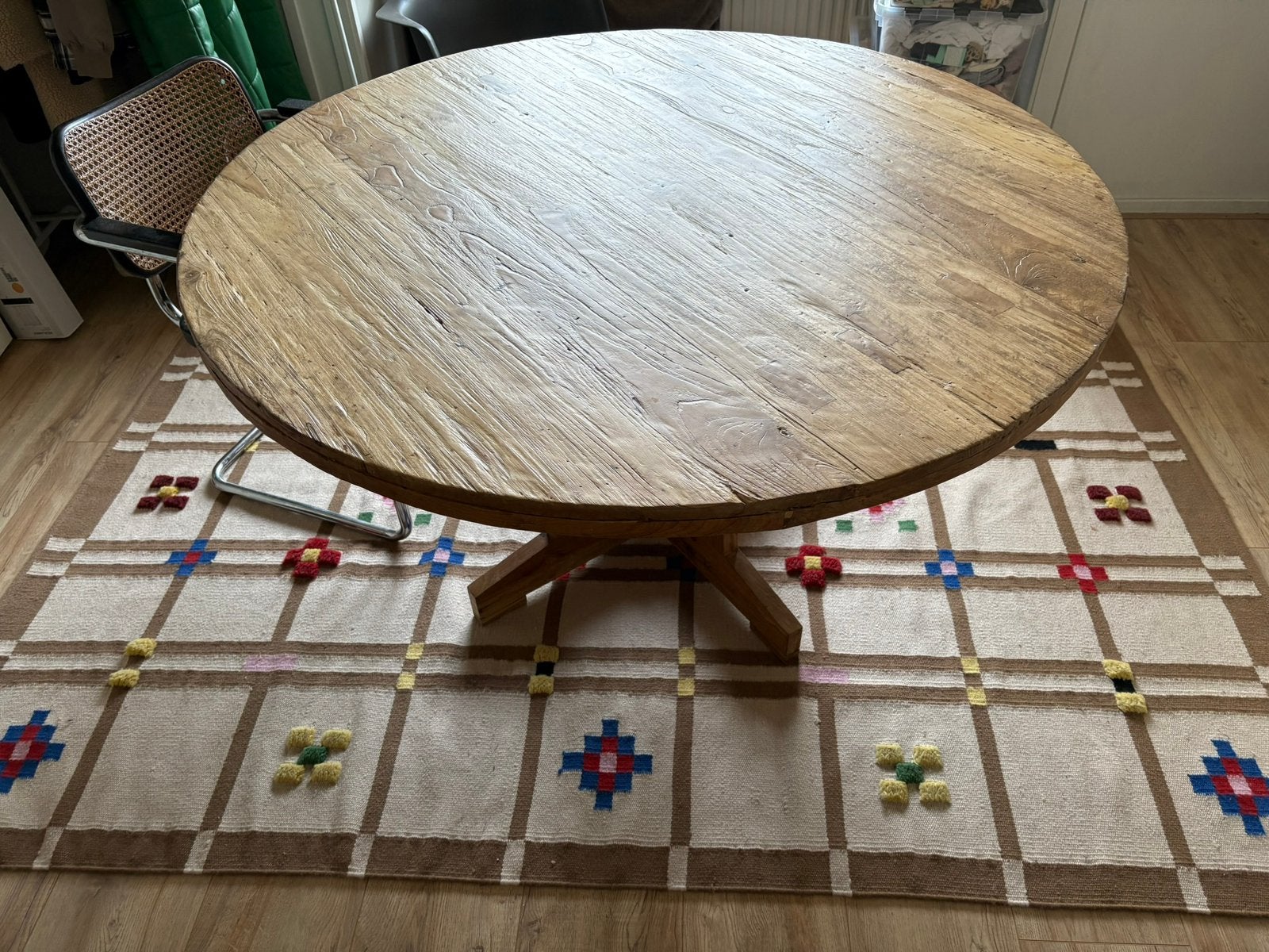 Hkliving eet tafel, Ophalen, Rond, 100 tot 150 cm