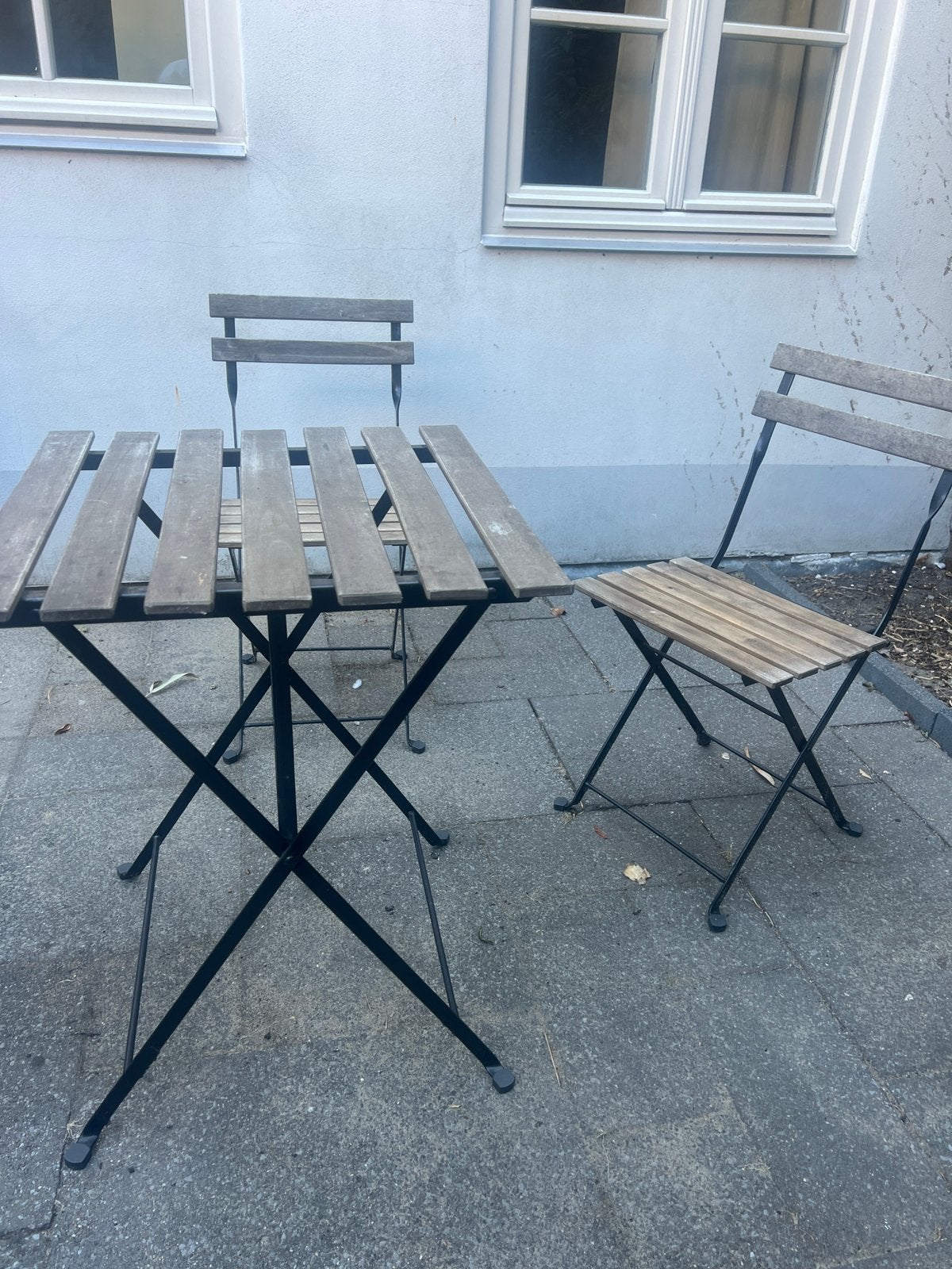 Ikea TÄRNÖ table and chairs, Ophalen of Verzenden, Gebruikt, 2 zitplaatsen