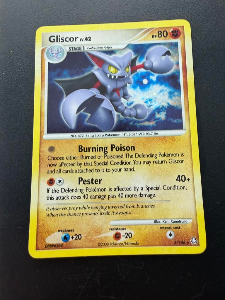 Gliscor LV.42 Pokémon kaart - DPBP#264, Ophalen of Verzenden, Gebruikt, Losse kaart