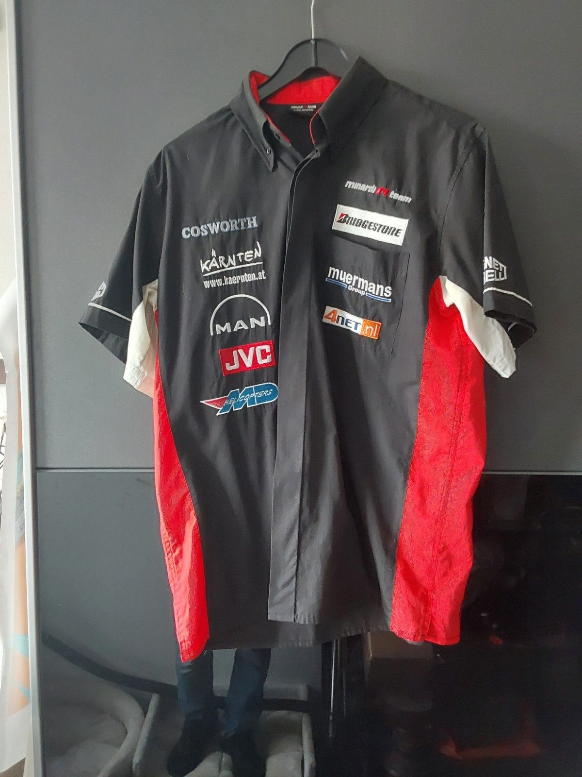 Minardi F1 Team Shirt - Zwart/Rood, Ophalen of Verzenden, Zo goed als nieuw