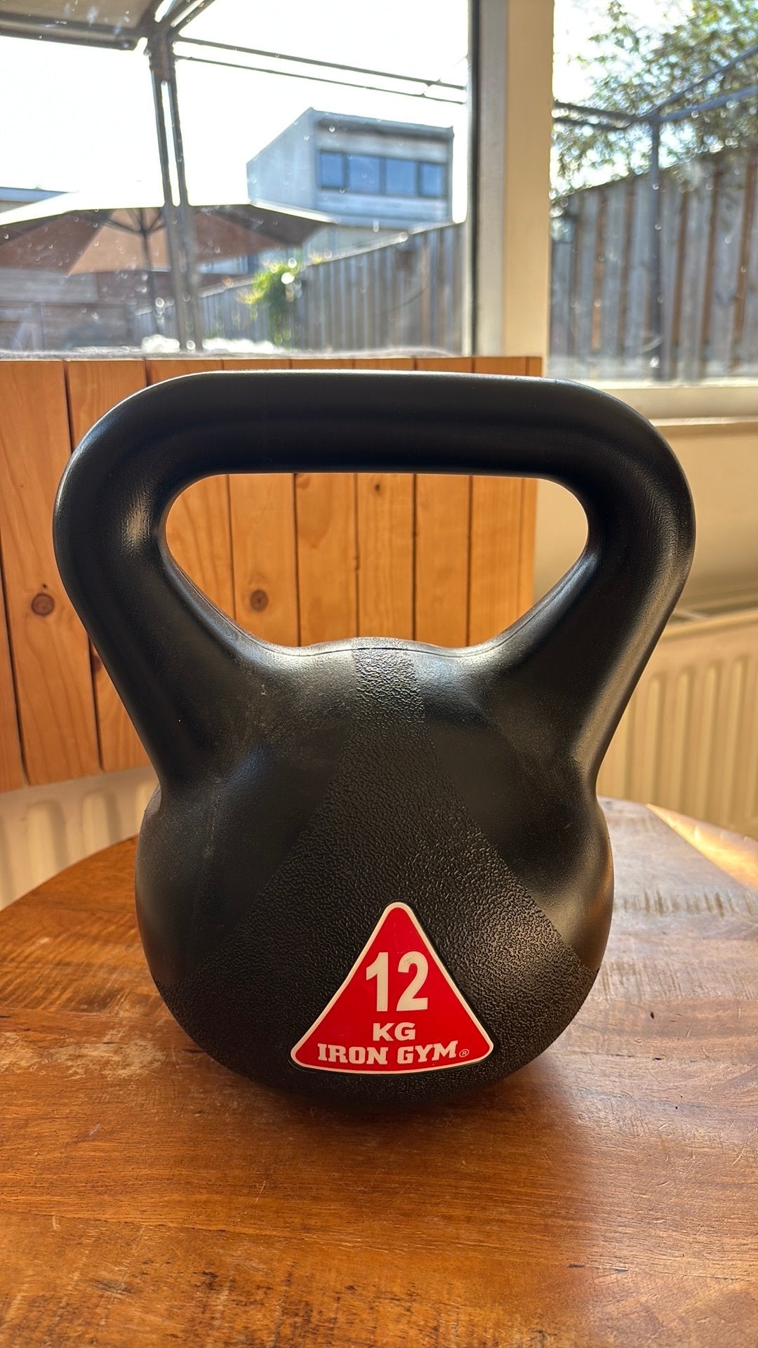 Iron gym kettlebell 12kg, Ophalen, Zo goed als nieuw, Kettlebell
