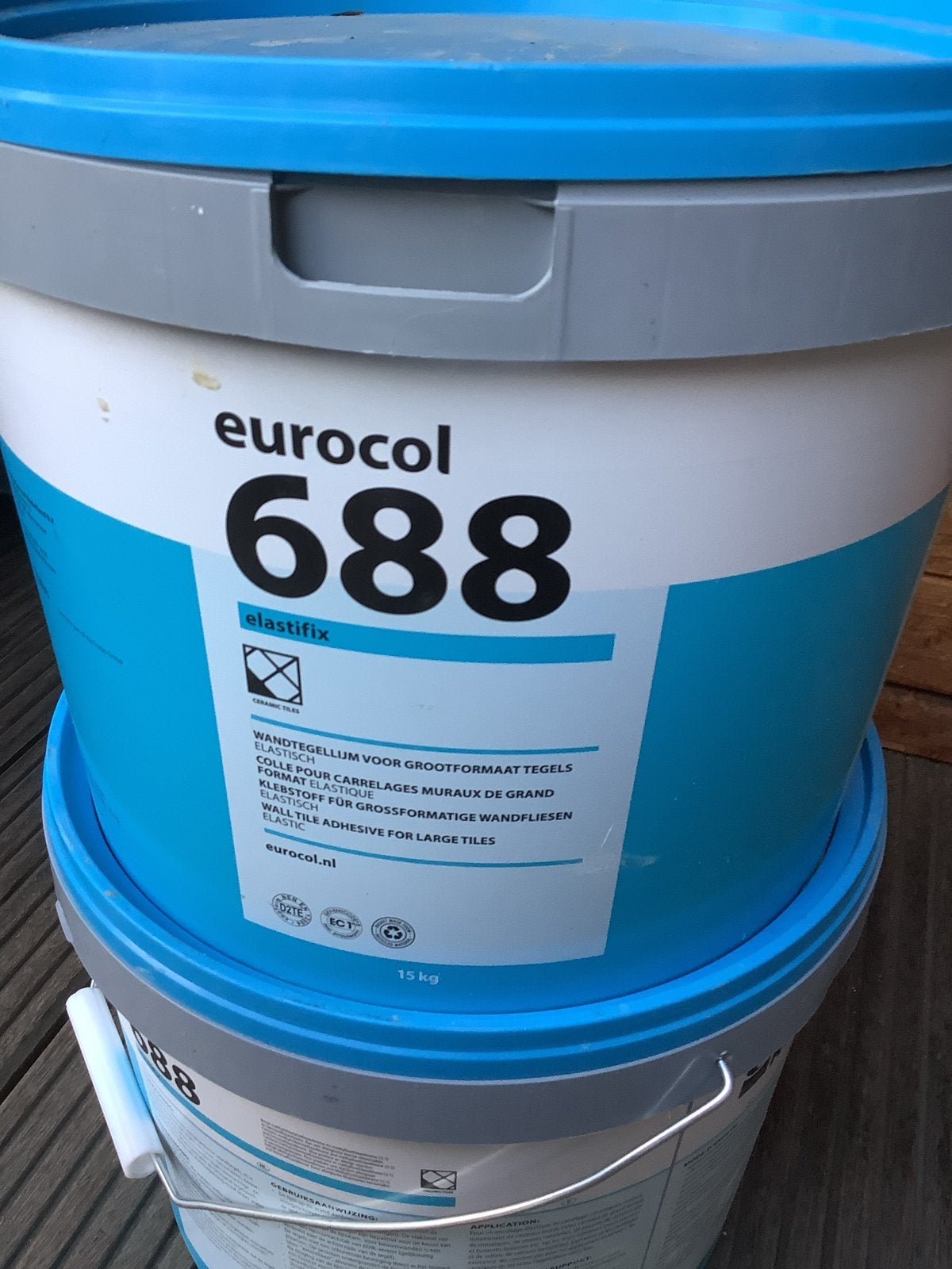Eurocol 688 Elastifix wandtegellijm 15 kg, Overige materialen, Wandtegels, Nieuw, Ophalen of Verzenden