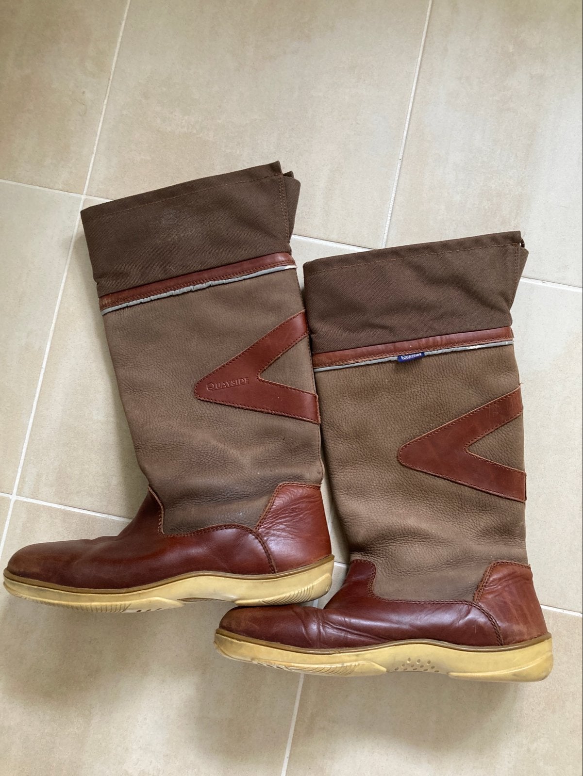 Quayside leren zeillaarzen maat 41, Watersport en Boten, Watersportkleding, Ophalen of Verzenden, Gebruikt, Dame of Heer