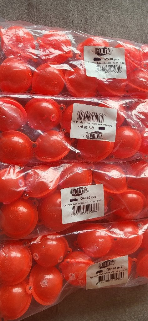 Buldo.s foreldobbers no.2 - 15gr-30mm 40x stuks, Watersport en Boten, Hengelsport | Algemeen, Verzenden, Nieuw, Dobber of Lood