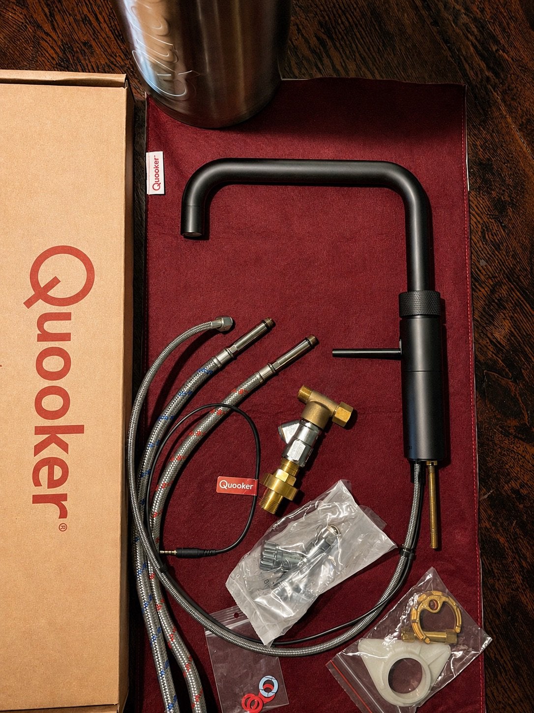 Quooker Fusion Square Black + PRO3-VAQ 3L boiler (nw model), Minder dan 50 cm, Zwart, Ophalen of Verzenden, Zo goed als nieuw
