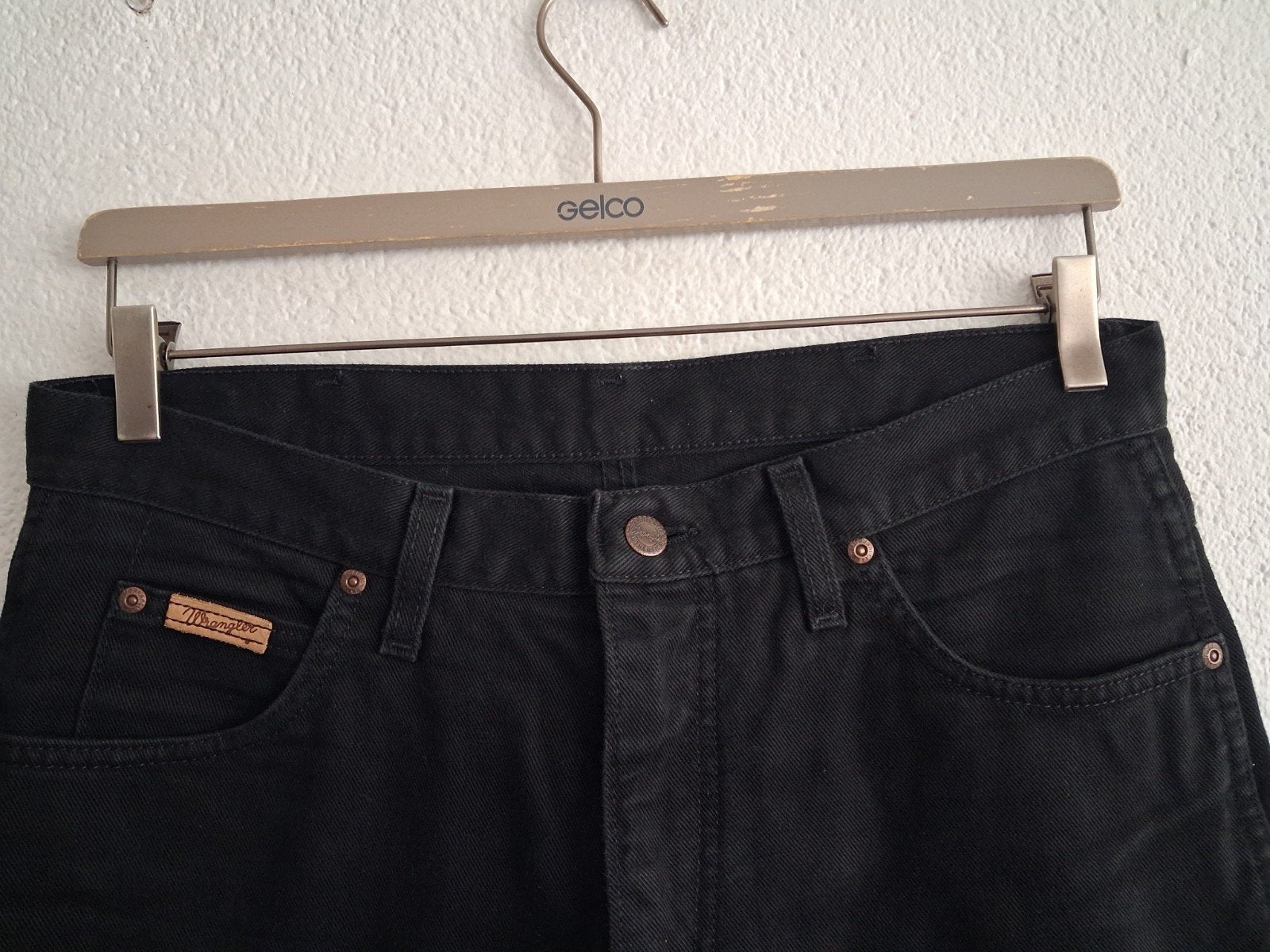 Wrangler Texas Jeans Zwart W33- L36, Ophalen of Verzenden, Gedragen, Zwart