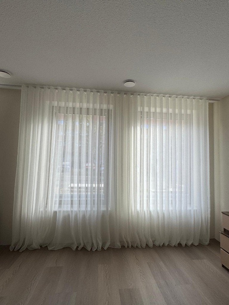 Gordijnen 2X, Ophalen, Overige materialen, 263 cm, Wit