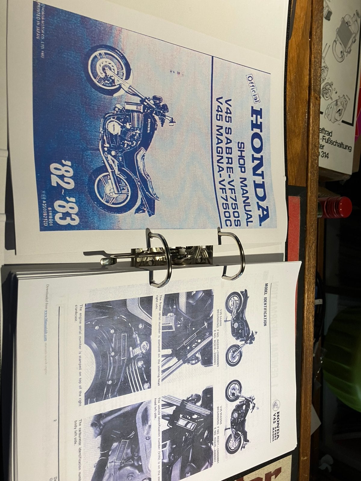 Werkplaats boek honda magna v45 82/83, Ophalen of Verzenden, Zo goed als nieuw
