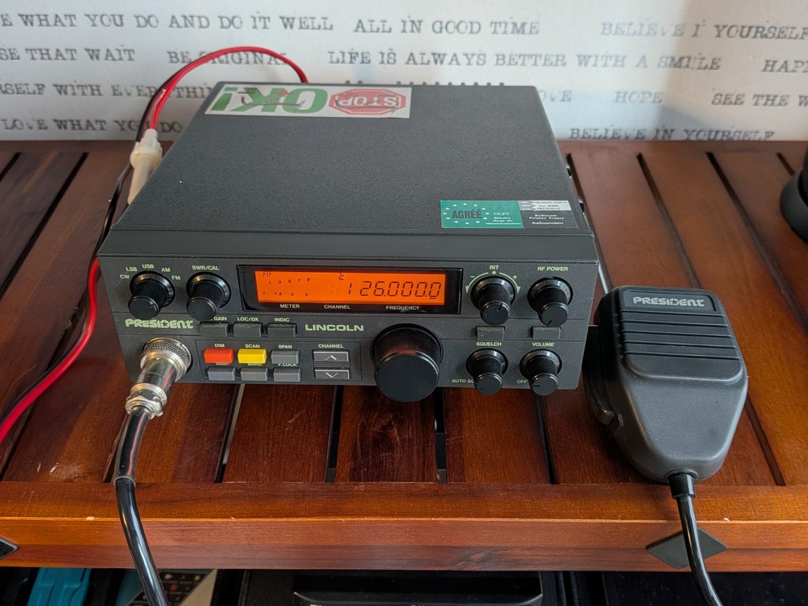 President Lincoln CB Radio - Amateur Radio Transceiver, Telecommunicatie, Ophalen of Verzenden, Zo goed als nieuw, Zender en Ontvanger