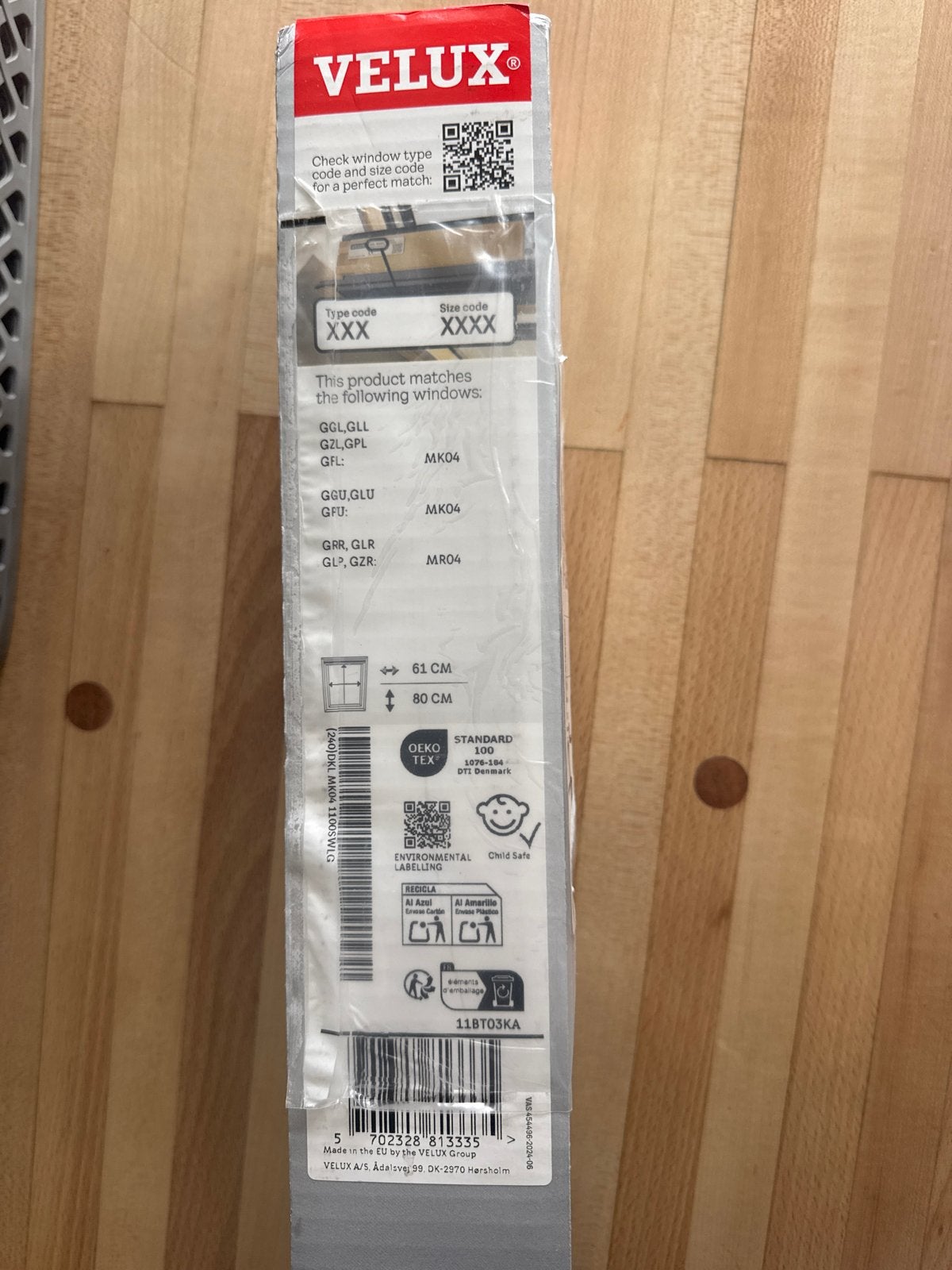 Velux verduisterend rolgordijn DKL MK04 - Donkerblauw, Ophalen, Nieuw, Rolgordijn, Verduisterend
