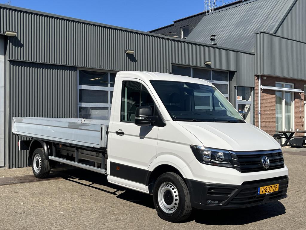 Volkswagen Crafter 35 2.0 TDI L4 Open laadbak Pick-up Airco, Auto's, Bestelauto's, Gebruikt, 4 cilinders, Volkswagen, Wit