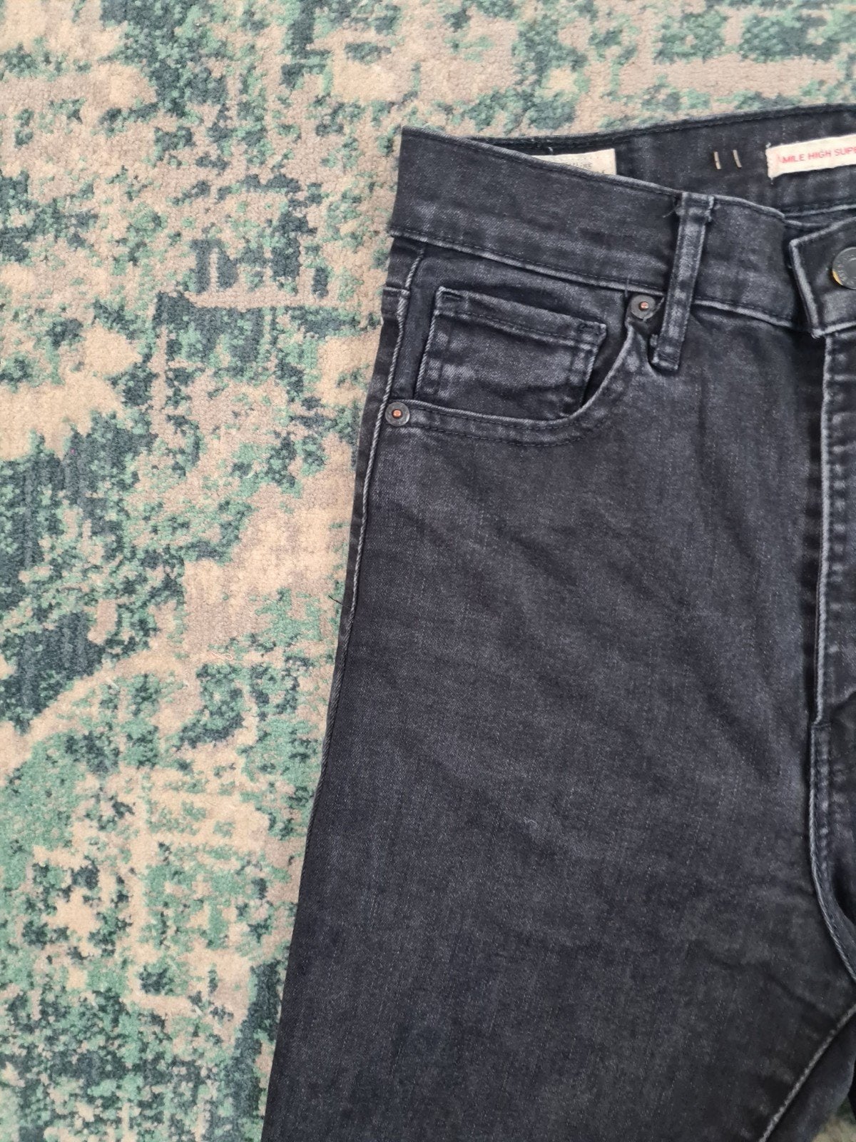 Levi's Mile High-rise super skinny W29 L34 Dames Tulsi2934, Zwart, Ophalen of Verzenden, Zo goed als nieuw, W28 - W29 (confectie 36)
