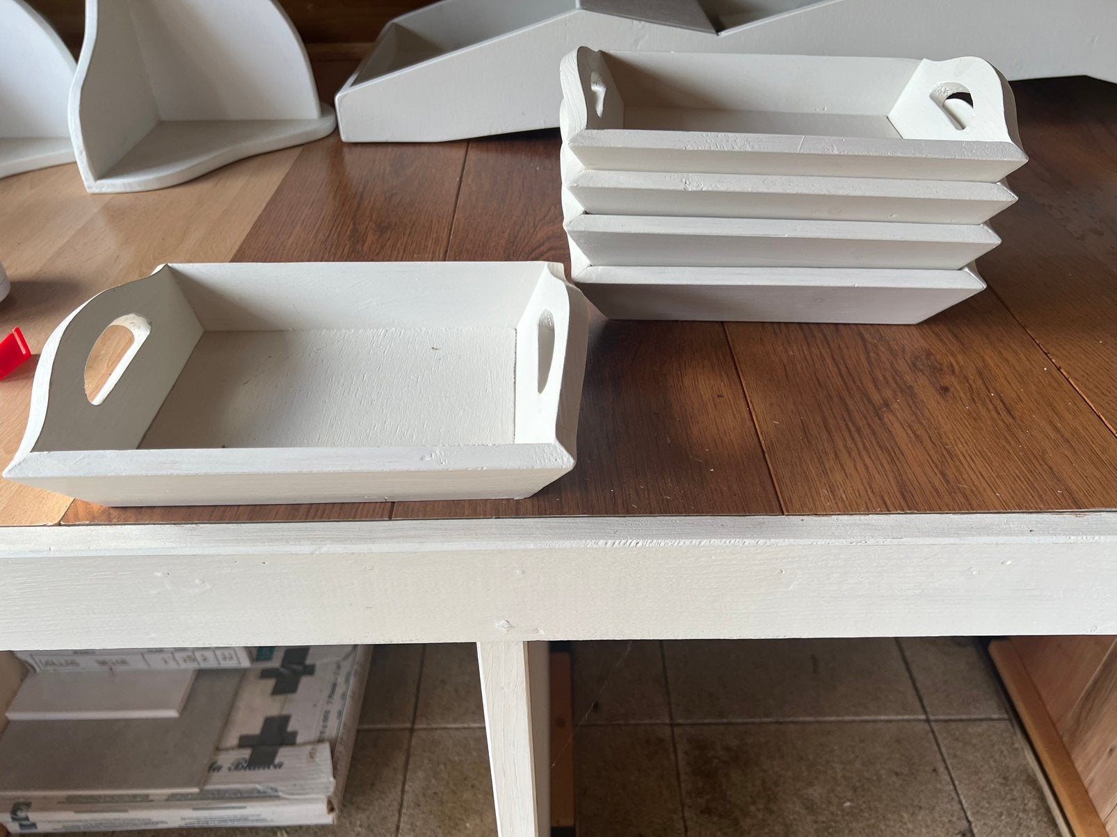 Verschillende maten bakjes/mandjes  hout nieuw., Ophalen of Verzenden, Nieuw, Overige materialen