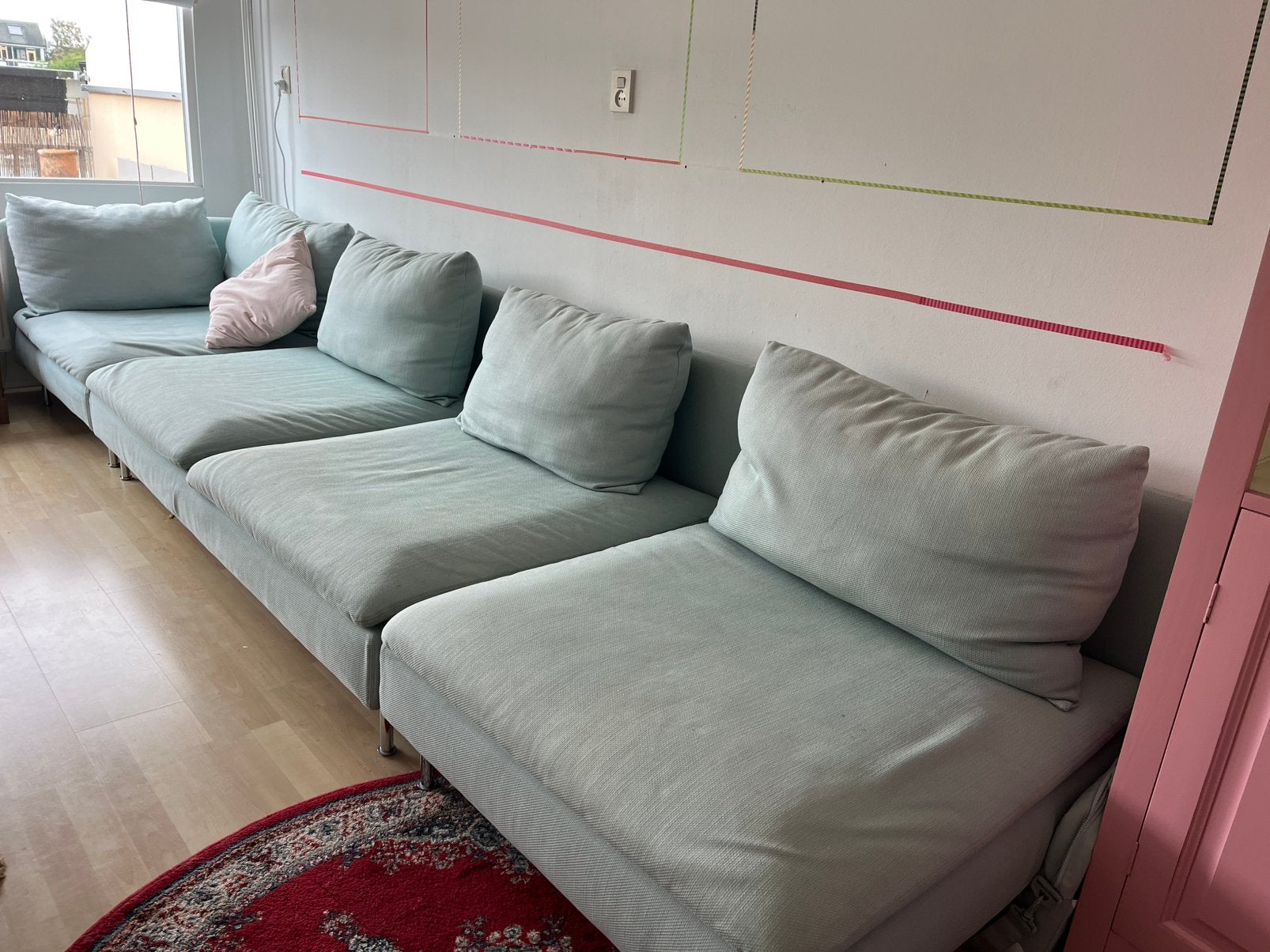 Soderhamn bank  IKEA ALLEEN MIDDEN BANK is nog beschikbaar, Ophalen, Gebruikt, 300 cm of meer, 75 tot 100 cm