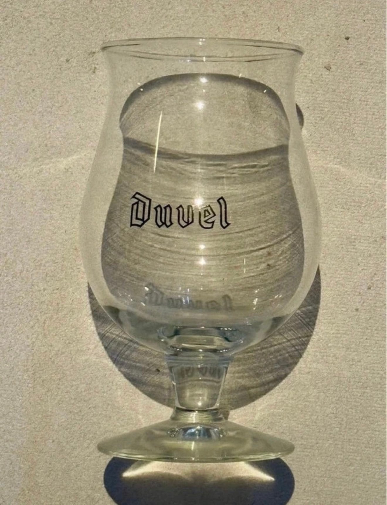 Duvel - 'Zwarte letters', Ophalen of Verzenden, Nieuw, Glas of Glazen, Duvel