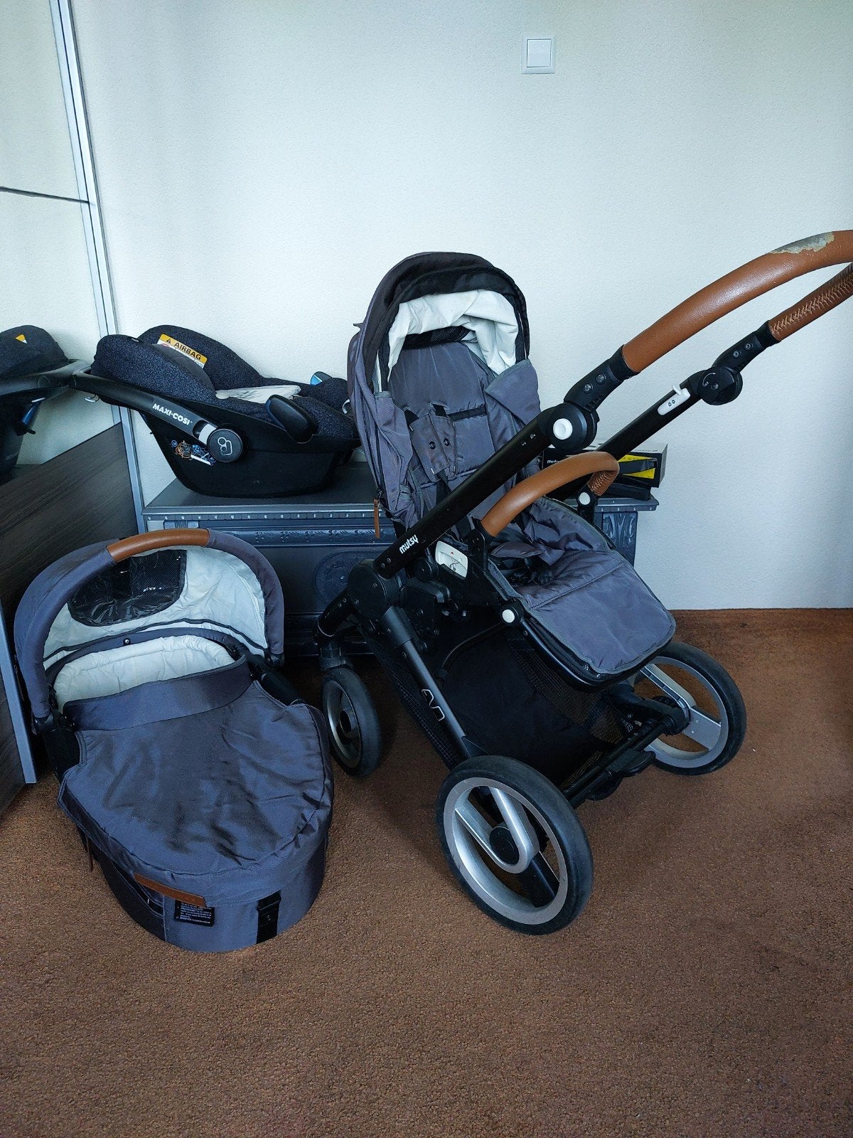 Mutsy evo complete kinderwagen met veel extra's, Ophalen, Zo goed als nieuw, Mutsy