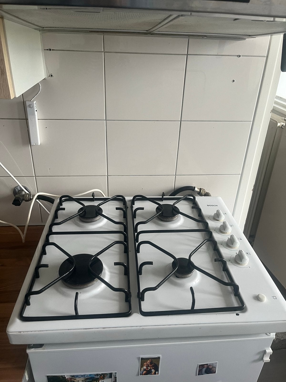 Bosch gasfornuis met 4 kookzones, Ophalen, Gebruikt, 4 kookzones, Gas