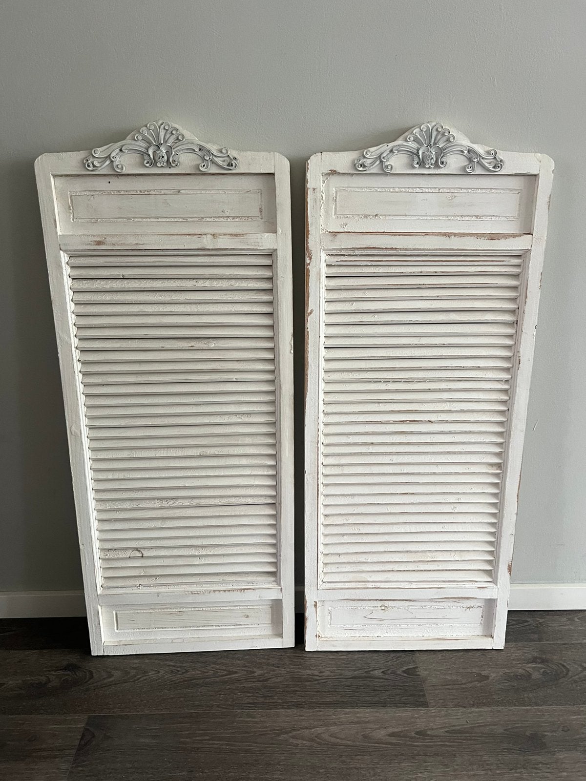 Vintage houten luiken – decoratie, Ophalen, Zo goed als nieuw