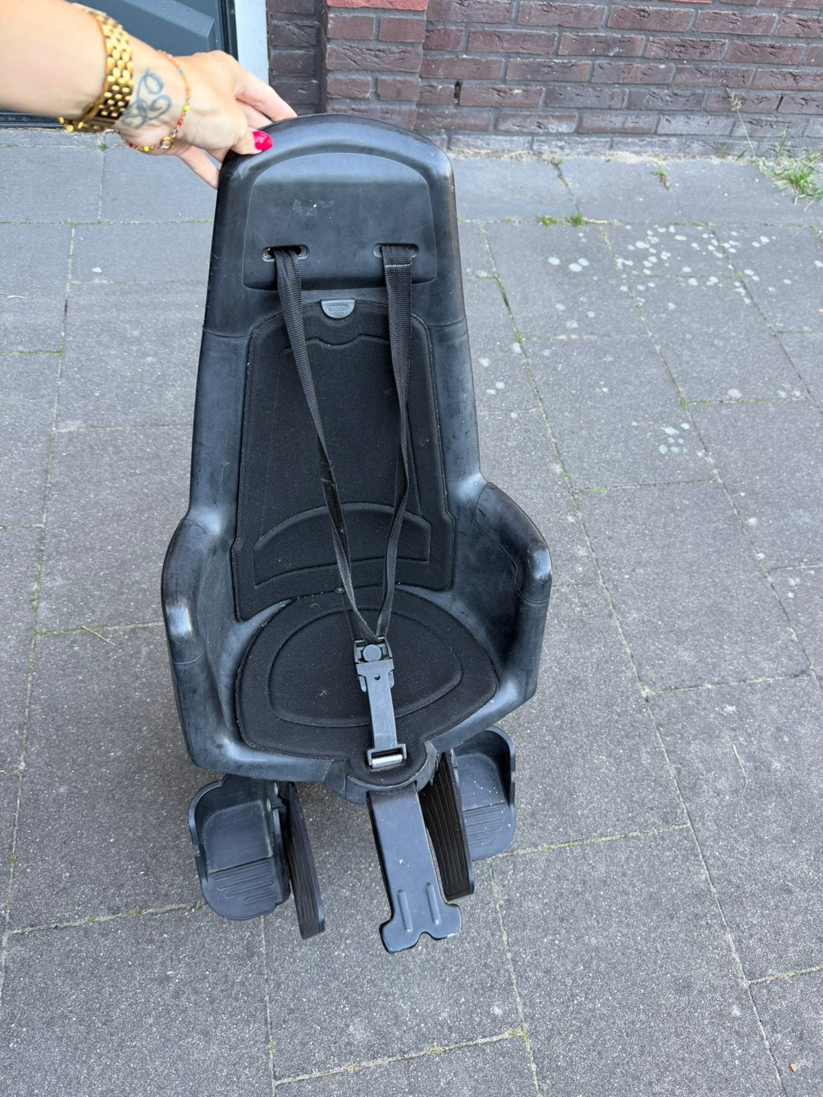 Bobike achterzitje voor op de fiets, Fietsen en Brommers, Fietsaccessoires | Fietsstoeltjes, Ophalen, Gebruikt, Achterzitje