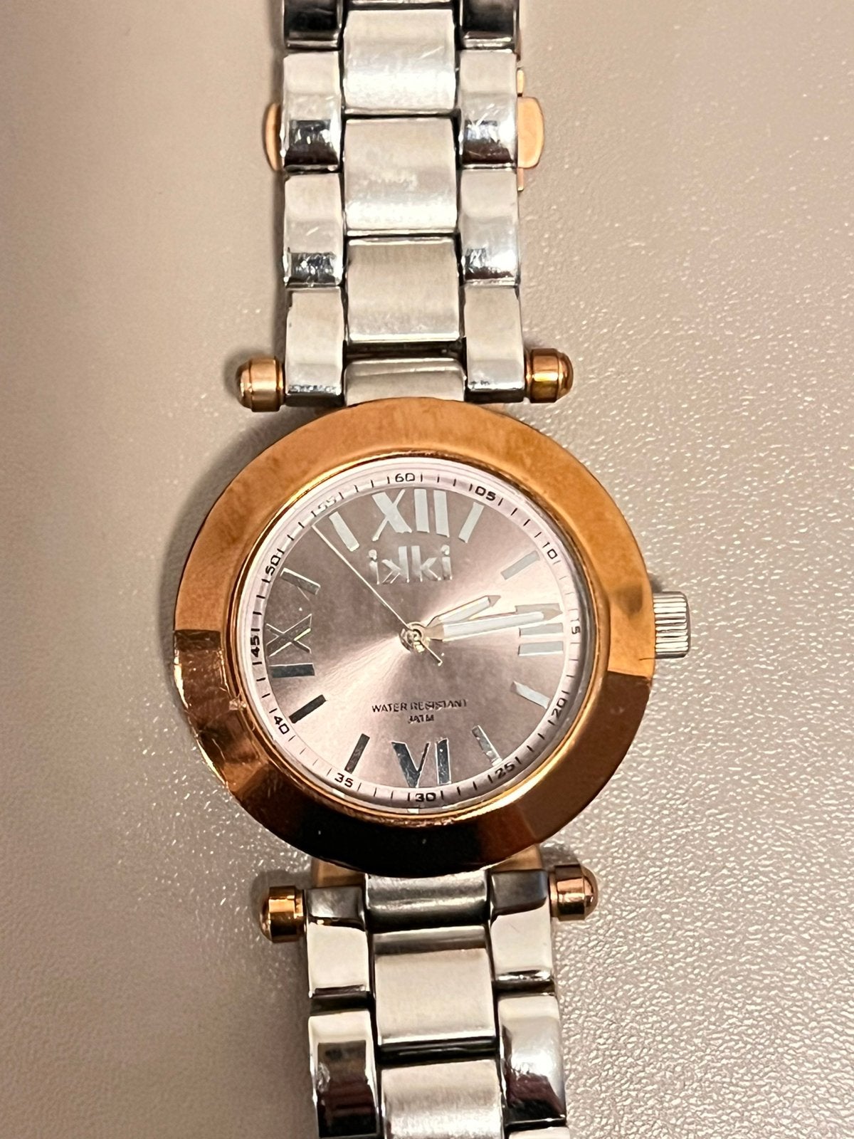 Prachtige dames horloge ikki, Ophalen of Verzenden, Zo goed als nieuw, Staal, Overige merken