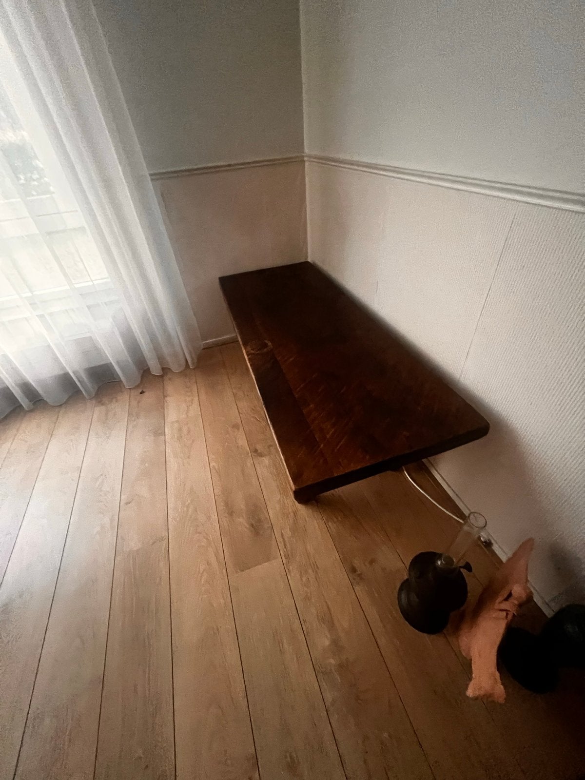 Rustieke houten bank - massief en handgemaakt, Ophalen of Verzenden