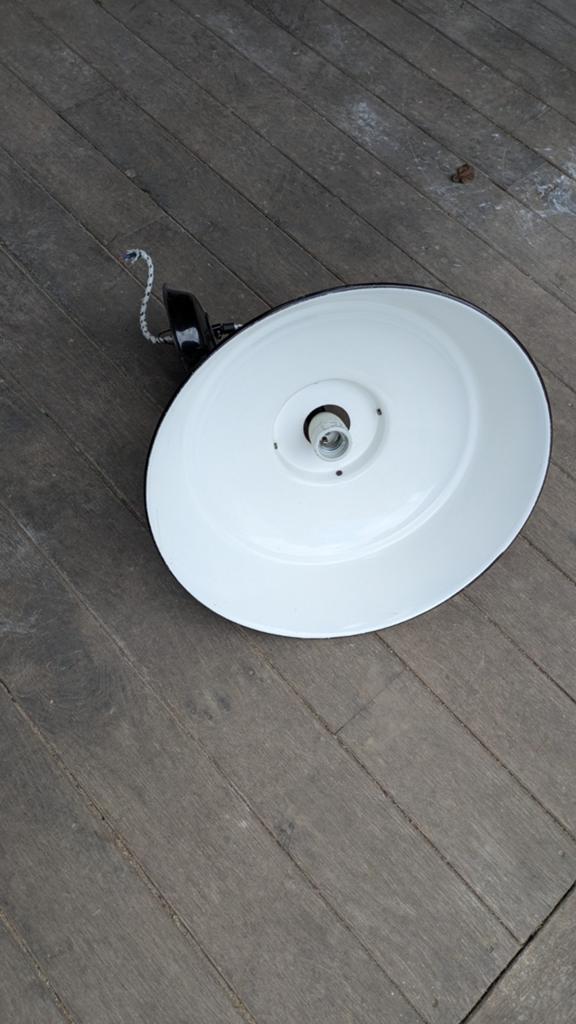 HK living Workshop hanglamp - Zwart, Ø 35 cm, Ophalen, Gebruikt, Industrieel, Modern, Metaal