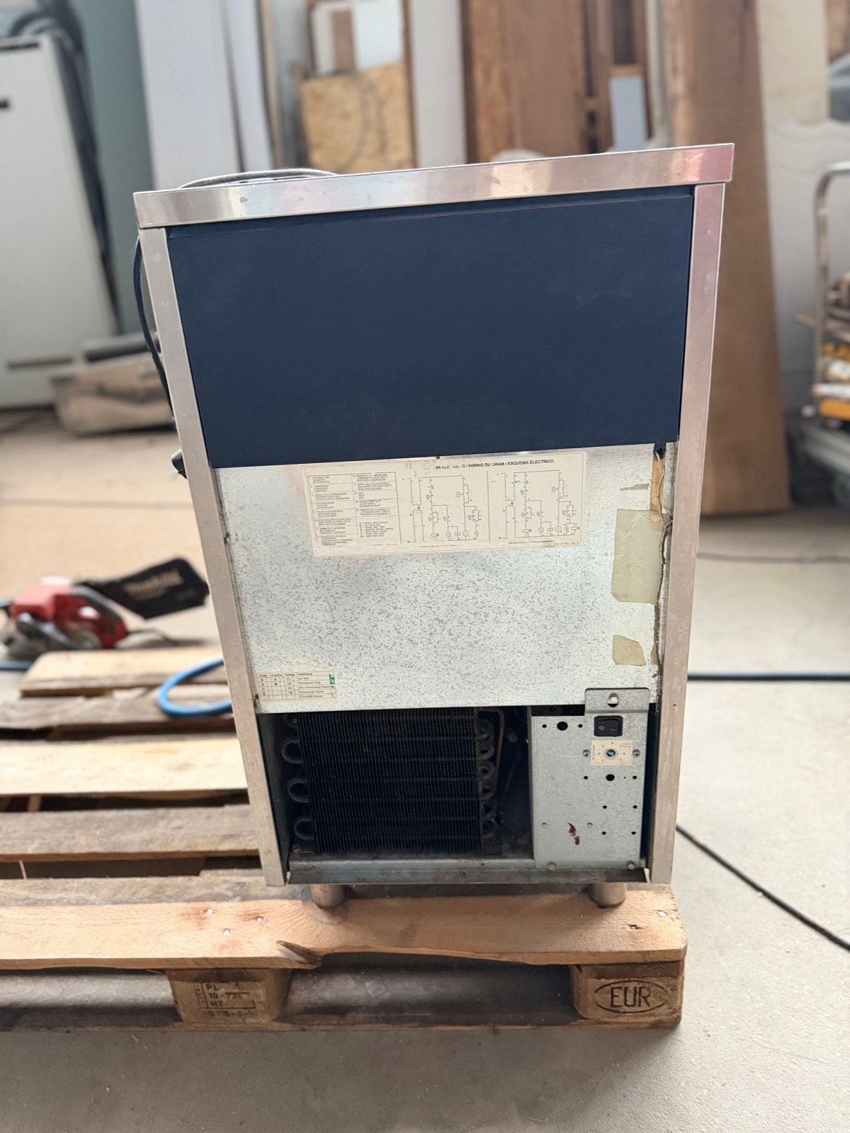 Brema GB 903A-Q IJsmachine - Professionele IJsblokjesmaker, Ophalen of Verzenden, Gebruikt
