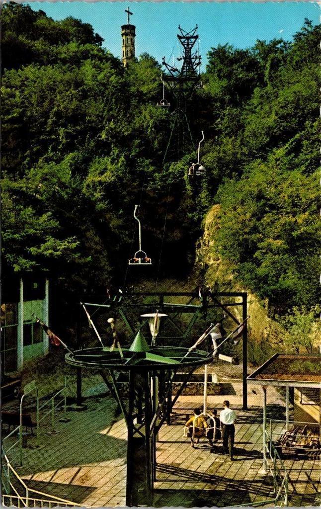 Valkenburg - Kabelbaan met Uitzichttoren (1964), Verzenden, 1960 tot 1980, Gelopen, Limburg