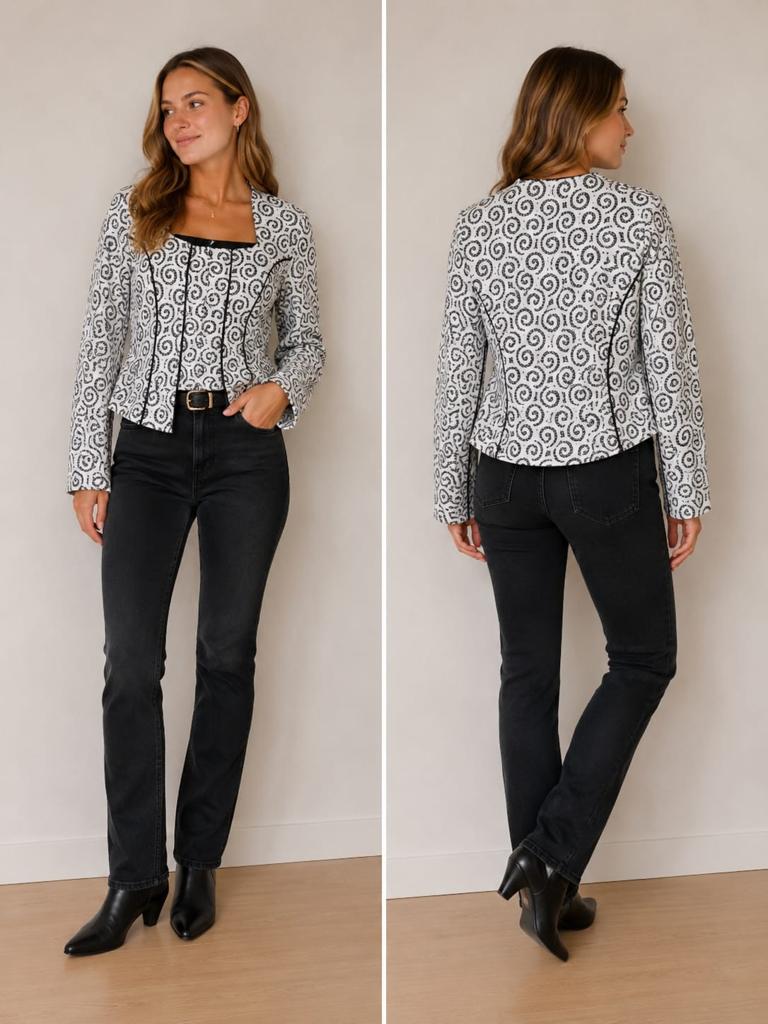 Stretch jasje, Ophalen of Verzenden, Nieuw, Maat 38/40 (M), Zwart