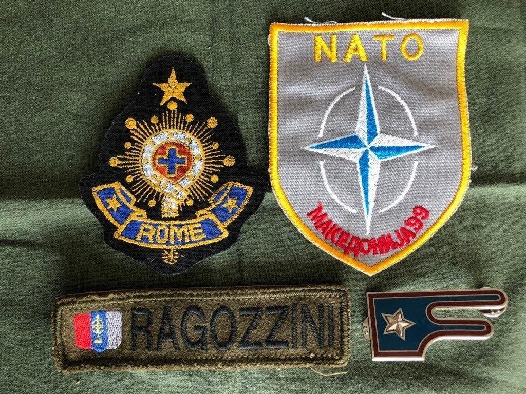 Uniform-badges en -emblemen Italië, Ophalen of Verzenden, Landmacht, Overige gebieden, Embleem of Badge