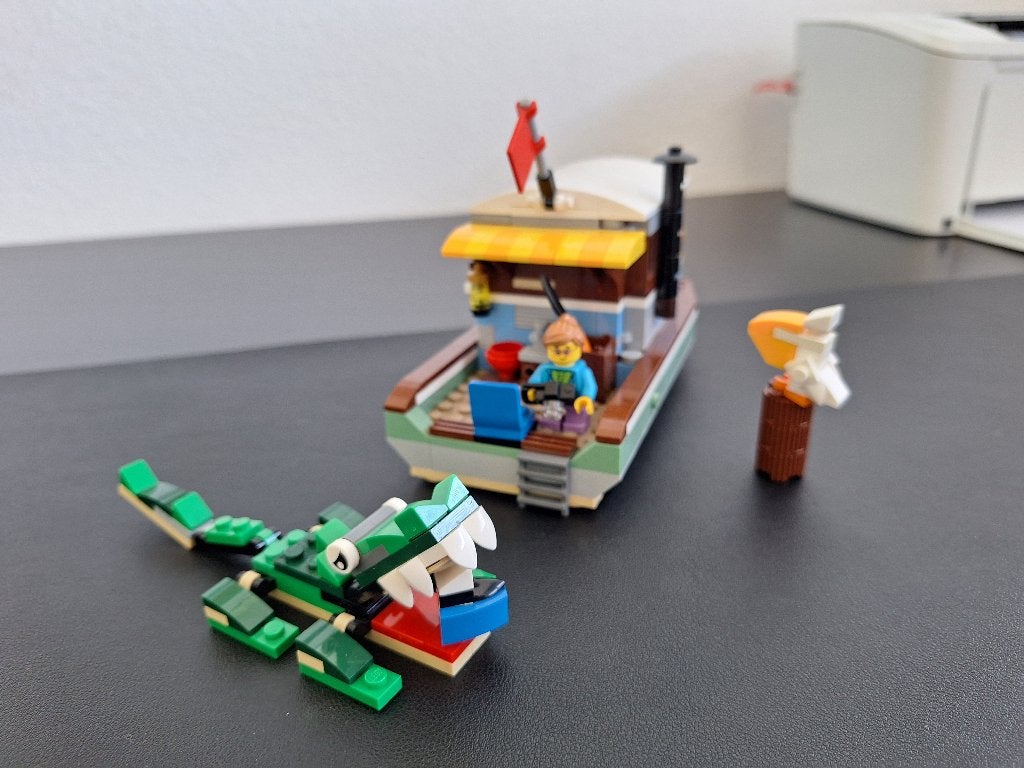 Lego woonboot 31093, Ophalen, Lego, Zo goed als nieuw, Compleet