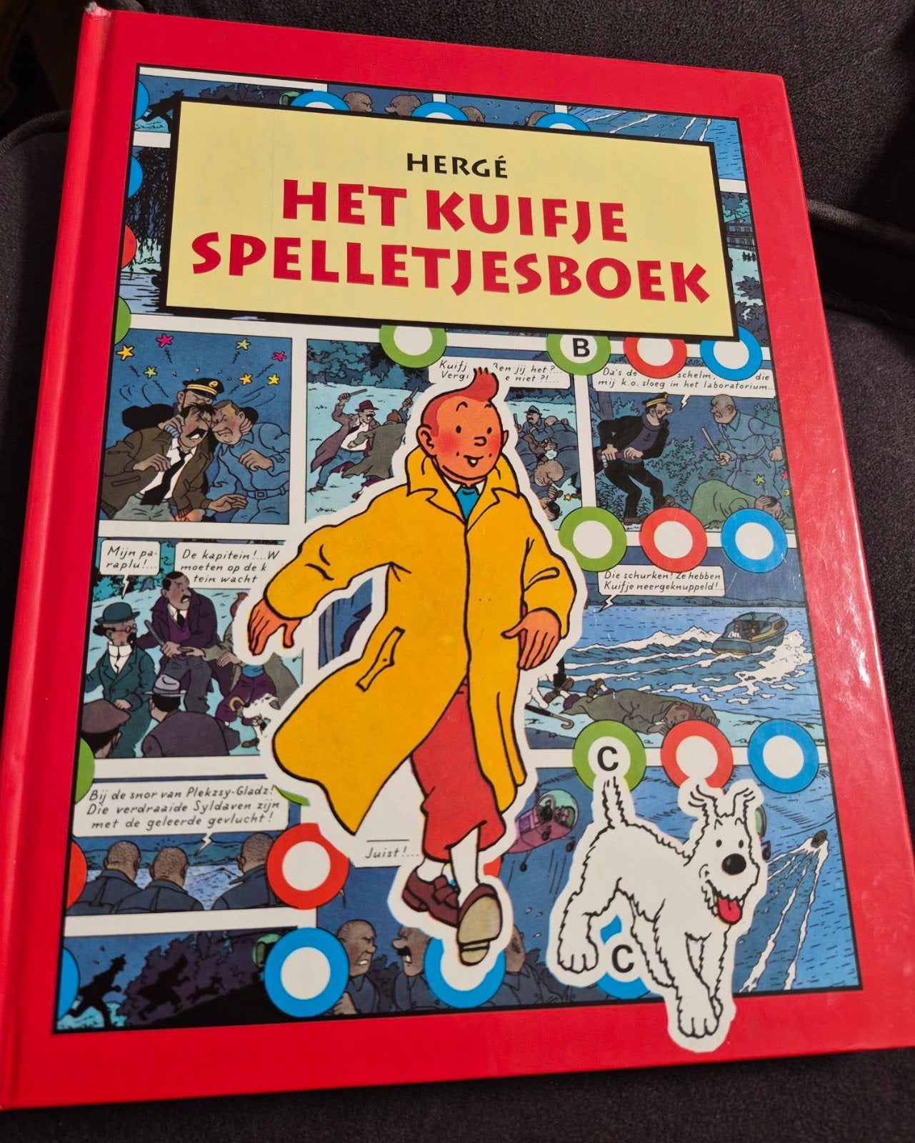 Het Kuifje Spelletjesboek  Nieuwstaat 1e druk 1993 Hardcover, Eén stripboek, Ophalen of Verzenden, Nieuw, Hergé