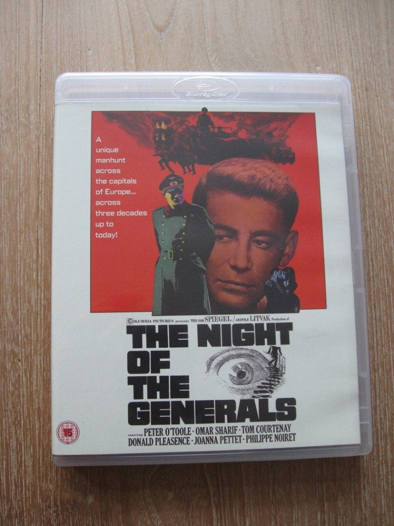 Blu-ray The Night of the Generals (UK uitgave) Peter O'Toole, Engels, Engels, Ophalen of Verzenden, Zo goed als nieuw